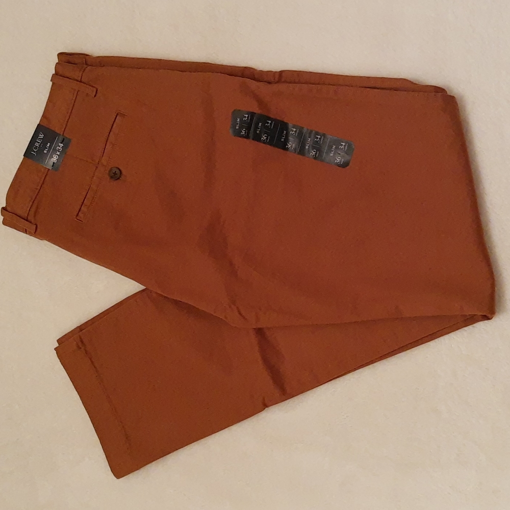 J. Crew Men's Chinos in Rust